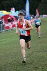 Jonathan Hay on the final leg taking Aldershot Farnham and District to victory in the senior mens National Cross Country Relays, Berry Hill Park, Mansfield. Photo: David T. Hewitson/Sports for All Pics
